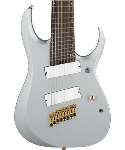 “Exclusiva en Repertorio Wagner Online” Ibanez Guitarra Eléctrica 8 Cuerdas Plata Mate RGDMS8-CSM, Serie RGD Axe Design Lab