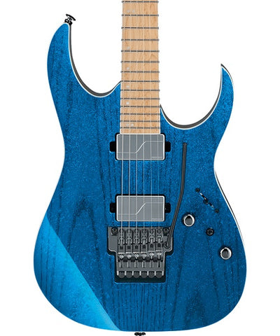 “Exclusiva en Veerkamp Online” Ibanez Guitarra Eléctrica Azul Transparente RG5120M-FCN con Estuche, RG Prestige