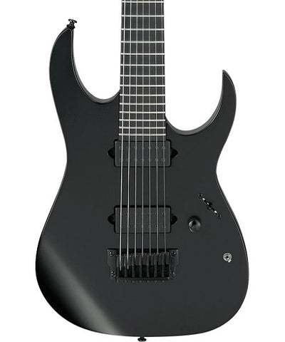 Ibanez Guitarra Eléctrica 7 Cuerdas Negro Mate RGIXL7-BKF, Serie RG Iron Label