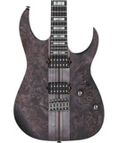 "Exclusiva en Repertorio Wagner Online" Ibanez Guitarra Entintado Negro Mate RGT1221PB-DTF con Funda, Serie RG Premium
