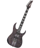 "Exclusiva en Repertorio Wagner Online" Ibanez Guitarra Entintado Negro Mate RGT1221PB-DTF con Funda, Serie RG Premium
