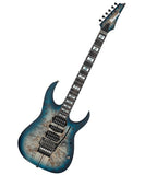 Ibanez Guitarra Eléctrica Natural Sombreado Azul/Negro RGT1270PB-CTF con Funda, Serie Premium