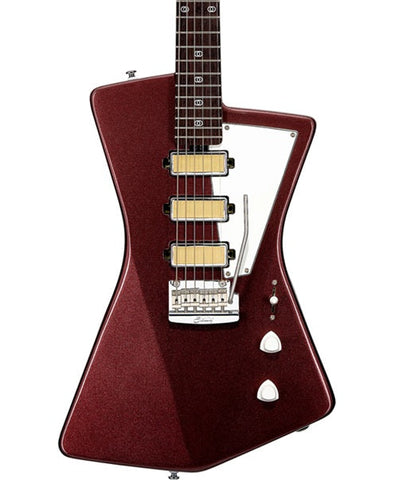 "Exclusiva en Repertorio Wagner Online" Sterling by Music Man Guitarra Eléctrica ST-GOLDIE-VLT-R2 Vino Metálico, St. Vincent Goldie