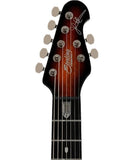 "Exclusiva en Repertorio Wagner Online" Sterling by Music Man Guitarra Eléctrica 7 Cuerdas Entintado Ambar/Sombreado Negro ST-MAJ270XFM-TGEE1WB con Funda, Serie Majesty 7 DiMarzio