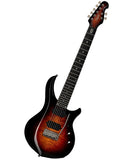 "Exclusiva en Repertorio Wagner Online" Sterling by Music Man Guitarra Eléctrica 7 Cuerdas Entintado Ambar/Sombreado Negro ST-MAJ270XFM-TGEE1WB con Funda, Serie Majesty 7 DiMarzio