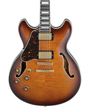 Ibanez Guitarra Eléctrica Café Sombreado AS93FML-VLS Artcore Expressionist Zurda