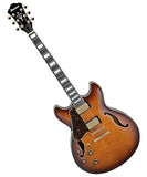 Ibanez Guitarra Eléctrica Café Sombreado AS93FML-VLS Artcore Expressionist Zurda