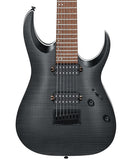 Ibanez Guitarra Eléctrica RGA742FM-TGF, Gris Transparente Mate, 7 Cuerdas, Serie RGA