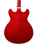Ibanez Guitarra Eléctrica Rojo Transparente AS93FM-TCD, Artcore Expressionist