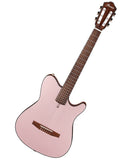 Ibanez Guitarra Electroacústica Café Oro Rosado Metálico Mate FRH10N-RGF, Serie FRH