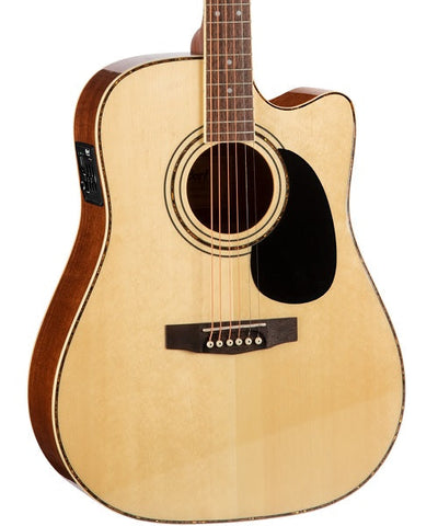 Cort Guitarra Electroacústica Natural AD880CE NS, Serie Standard