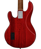 "Exclusiva en Repertorio Wagner Online" Sterling by Music Man Bajo Eléctrico Ámbar Transparente/Sombreado Rojo con Funda RAY34FM-HCB-R2, StingRay