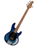 "Exclusiva en Repertorio Wagner Online" Sterling by Music Man Bajo Eléctrico Azul Transparente/Sombreado Azul con Funda RAY34FM-NBL-M2, StingRay