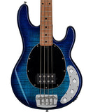 "Exclusiva en Repertorio Wagner Online" Sterling by Music Man Bajo Eléctrico Azul Transparente/Sombreado Azul con Funda RAY34FM-NBL-M2, StingRay
