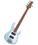 "Exclusiva en Repertorio Wagner Online" Sterling by Music Man Bajo Eléctrico Azul Pastel de 5 Cuerdas con Funda RAY35HH-DBL-M2, StingRay