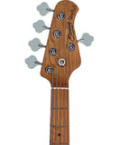 "Exclusiva en Repertorio Wagner Online" Sterling by Music Man Bajo Eléctrico Azul Pastel de 5 Cuerdas con Funda RAY35HH-DBL-M2, StingRay