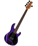 "Exclusiva en Repertorio Wagner Online" Sterling by Music Man Bajo Eléctrico Morado Brillante de 5 Cuerdas con Funda RAY35-PSK-R2, StingRay