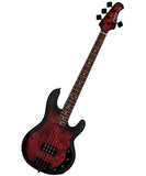�Exclusiva en Repertorio Wagner Online�� Sterling by Music Man Bajo Eléctrico Entintado Escarlata Quemado/Sombreado Negro Mate ST-RAY34PB-DSBS-R2, StingRay