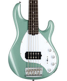 �Exclusiva en Repertorio Wagner Online�� Sterling by Music Man Bajo Eléctrico 5 Cuerdas Verde Menta Metálico ST-RAY35-DGR-R2, StingRay 5