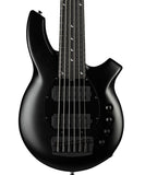 “Exclusiva en Repertorio Wagner Online” Music Man Bajo Eléctrico 6 Cuerdas Negro Mate con Estuche 182-66-62-P2-MB-BM, Bongo 6 HH