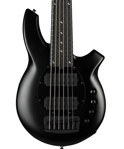 “Exclusiva en Repertorio Wagner Online” Music Man Bajo Eléctrico 6 Cuerdas Negro Mate con Estuche 182-66-62-P2-MB-BM, Bongo 6 HH