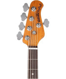 “Exclusiva en Repertorio Wagner Online” Music Man Bajo Eléctrico 5 Cuerdas Natural/Sombreado Morado con Estuche 208-77-20-05-MB-CR, StingRay 5 Special HH
