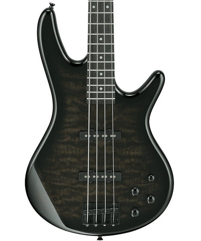 Ibanez Bajo Eléctrico Negro Transparente Sombreado GSR280QA-TKS, Serie Gio
