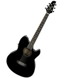 Ibanez Guitarra Electroacústica Negra TCY10E-BK, Serie Talman