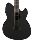 Ibanez Guitarra Electroacústica Negro Mate TCY621-BOT, Serie Talman