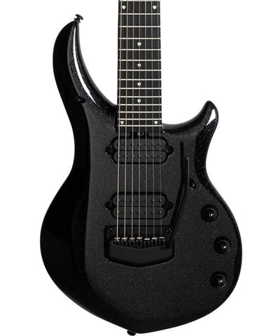 “Exclusiva en Repertorio Wagner Online” Music Man Guitarra Eléctrica 7 Cuerdas 618-24-50-00-MB-BM Negro Brillante con Estuche, Majesty 7