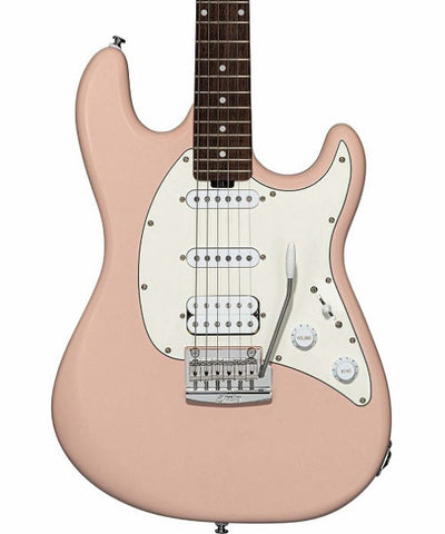 "Exclusiva en Repertorio Wagner Online" Sterling by Music Man Guitarra Eléctrica CT50HSS-PBPS-R2 Rosa Pastel Mate, Cutlass