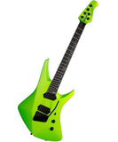 “Exclusiva en Repertorio Wagner Online” Music Man Guitarra Eléctrica 732-LM1-51-00-MB-BM Verde Fosforecente con Estuche, Kaizen