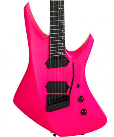 “Exclusiva en Repertorio Wagner Online” Music Man Guitarra Eléctrica 732-BPH-51-00 -MB-BM Rosa Fosforecente con Estuche, Kaizen