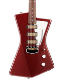 “Exclusiva en Repertorio Wagner Online” Music Man Guitarra Eléctrica 852-V6-21-06-MB-CR Vino Metálico con Estuche, St. Vincent Goldie