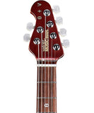 “Exclusiva en Repertorio Wagner Online” Music Man Guitarra Eléctrica 852-V6-21-06-MB-CR Vino Metálico con Estuche, St. Vincent Goldie