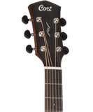 Cort Guitarra Electroacústica Palo Negro Mate/Sombreado Café CORE-GA ABW OPLB con Funda, Serie Core GA