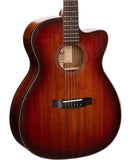 Cort Guitarra Electroacústica Palo Negro Mate/Sombreado Café CORE-OC ABW OPLB con Funda, Serie Core OC