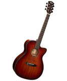 Cort Guitarra Electroacústica Palo Negro Mate/Sombreado Café CORE-OC ABW OPLB con Funda, Serie Core OC