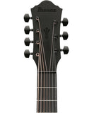 Ibanez Guitarra Electroacústica 7 Cuerdas Picea Negro Mate AEG721-BOT, Serie AEG
