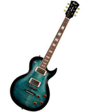 Cort Guitarra Eléctrica Azul/Negro Sombreado CR250 DBB, Serie Classic Rock