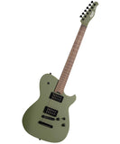 “Exclusiva en Repertorio Wagner Online” Cort Guitarra Eléctrica Verde Olivo Mate MBM-2H-B SOG, Matthew Bellamy