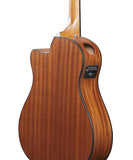 Ibanez Guitarra Electroacústica Rojo Coral Sombreado AAM50CE-CRO, Serie Advanced Acoustic