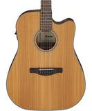 Ibanez Guitarra Electroacústica Cedro Mate AW65ECE-LG, Serie Artwood