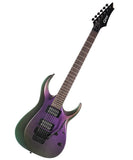 Cort Guitarra Eléctrica Morado Tornasol X300 FPU, Serie X