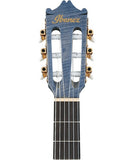 Ibanez Guitarra Electroacústica Entintado Azul Mate GA5FMTCE-OB, Serie Classical
