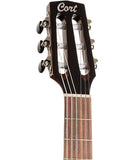 Cort Guitarra Electroacústica Negra con Funda SUNSETNYLECTRICII BK, Serie Sunset Nylectric II