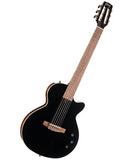 Cort Guitarra Electroacústica Negra con Funda SUNSETNYLECTRICII BK, Serie Sunset Nylectric II