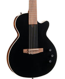 Cort Guitarra Electroacústica Negra con Funda SUNSETNYLECTRICII BK, Serie Sunset Nylectric II