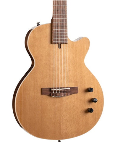 Cort Guitarra Electroacústica Natural con Funda SUNSETNYLECTRICIINAT, Serie Sunset Nylectric II