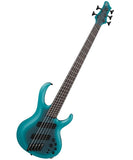 "Exclusiva en Repertorio Wagner Online" Ibanez Bajo Eléctrico 5 Cuerdas BTB605MS-CEM Azul Sombreado con Estuche, Serie BTB Bass Workshop